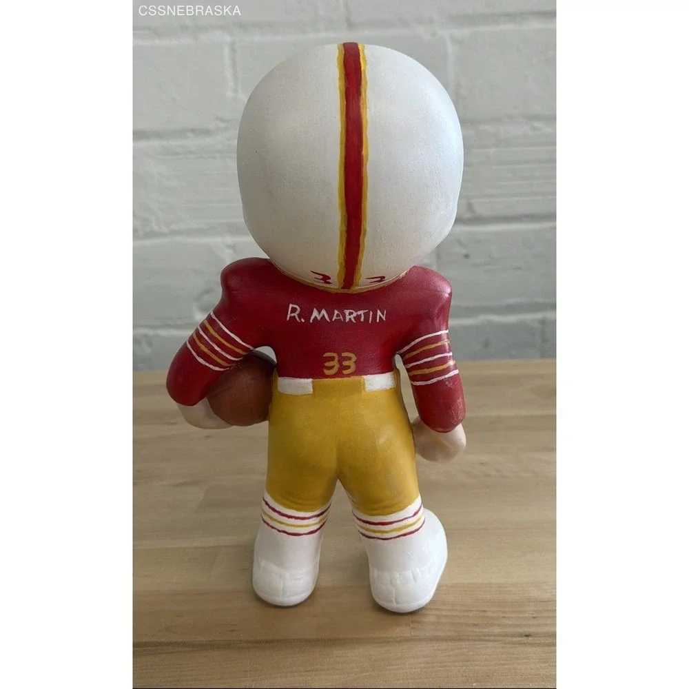 Vintage‎ Atlantic Mold plaster starry-eyed smiling football boy -hand painted